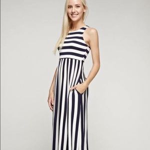 Striped boutique maxi